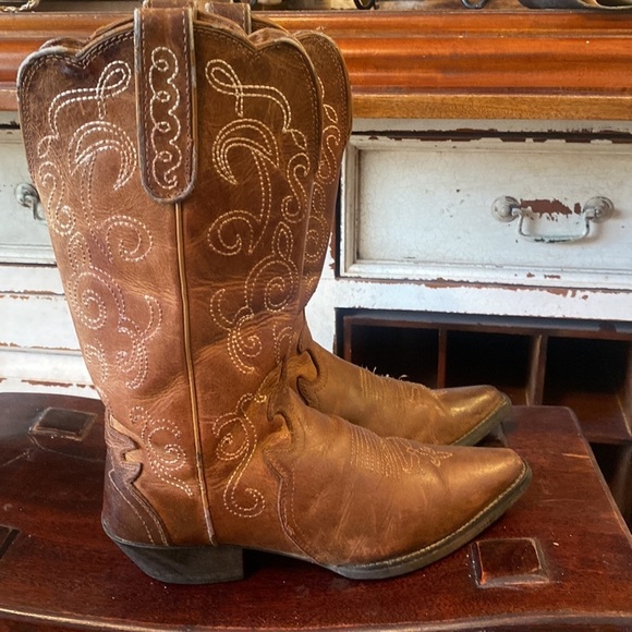 Justin Vintage western style boots size 6.5 - Picture 4 of 7